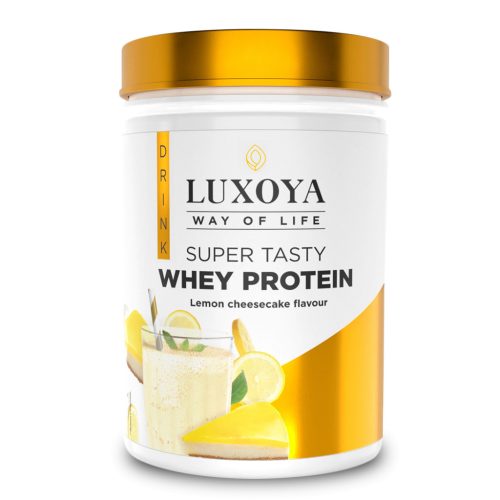 Luxoya Whey Protein - Tejsavó fehérje italpor 450g PET - Citromos sajttorta ízű