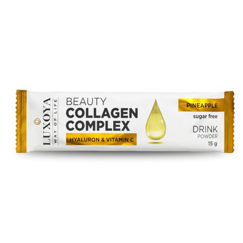 Luxoya Beauty Collagen Complex 15g - Ananász ízű kollagén italpor