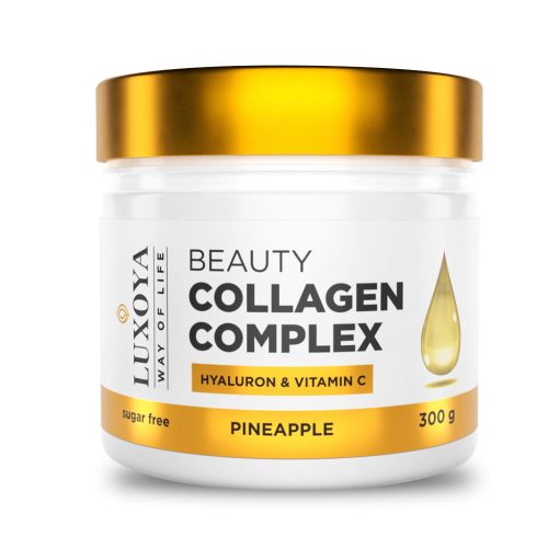 Luxoya Beauty Collagen Complex 300g - Ananász ízű kollagén italpor