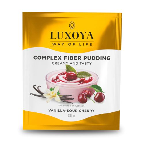 Luxoya Complex Fiber Pudding - Rost puding 35g - Vanília-Cseresznye ízű