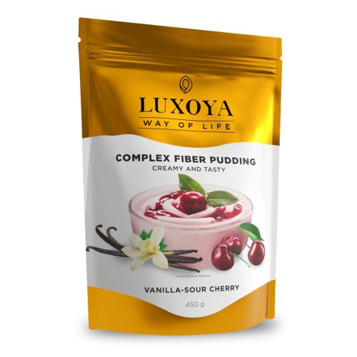Luxoya Complex Fiber Pudding - Rost puding 450g DOY - Vanília-Cseresznye ízű