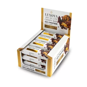   Luxoya Crispy Bar Roppanós Fehérje Szelet 12x45g - Sütemény ízű