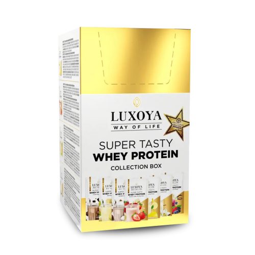 Luxoya Whey Protein - Tejsavó fehérje italpor Collection Box / Gyűjtődoboz 7x30g (7x1 íz)