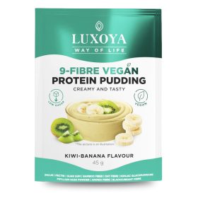   Luxoya Vegán fehérjét tartalmazó rostpuding 9 féle rosttal 45g - Kivi-Banán ízű