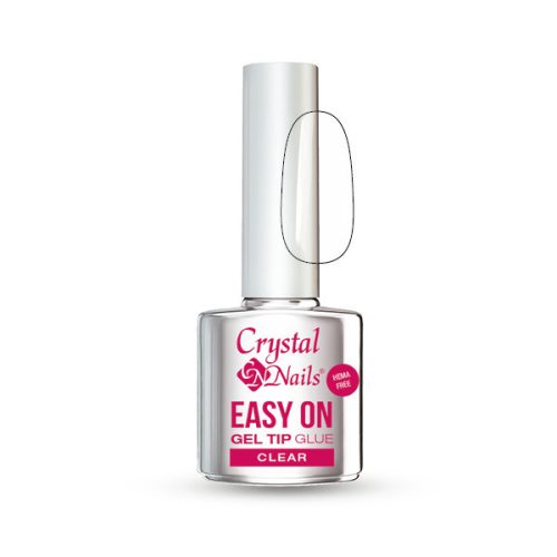 Crystal Nails Easy On Gel Tip Glue 8 ml - Clear