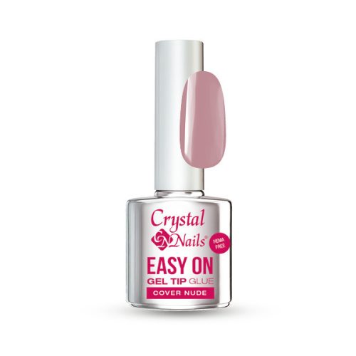 Crystal Nails Easy On Gel Tip Glue 8 ml - Cover Nude