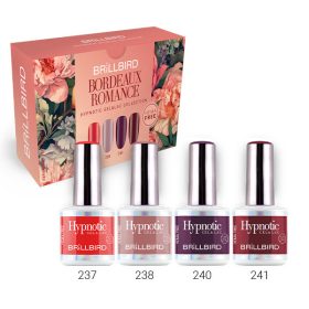 BrillBird Bordeaux Romance Hypnotic Gel&Lac Kit 4x4 ml TF