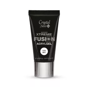   Crystal Nails Xtreme Fusion AcrylGel - Ultra White 27 ml (30g) TF