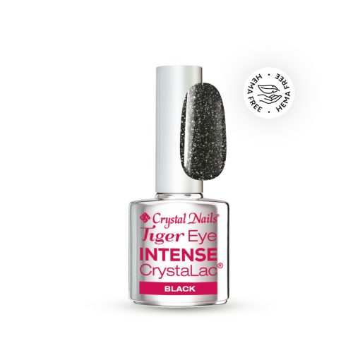 Crystal Nails Tiger Eye Intense CrystaLac - Black 4 ml