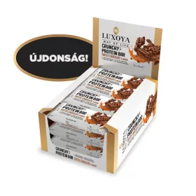   Luxoya CRUNCHY PROTEIN BAR 12x45 g - Karamella Csokoládé ízű