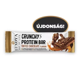 Luxoya CRUNCHY PROTEIN BAR 45g - Karamella Csokoládé ízű