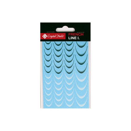 Crystal Nails Vizes Mosolyvonal matrica - French Line I.