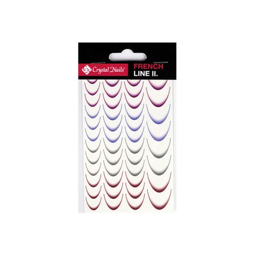 Crystal Nails Vizes Mosolyvonal matrica - French Line II.