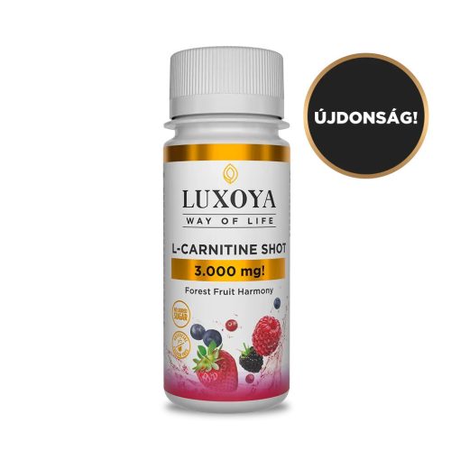 Luxoya L-CARNITINE SHOT 3.000 mg FOLYÉKONY L-KARNITIN 60 ml, Erdei gyümölcs ízű