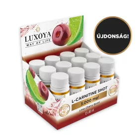   Luxoya L-CARNITINE SHOT 3.000 mg 12x60 ml gyűjtődőboz, Meggy-lime ízű