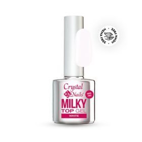Crystal Nails HEMA Free Milky Top Gel - White 8 ml TF