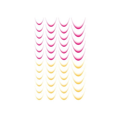Crystal Nails Vizes Mosolyvonal matrica - French Line III.