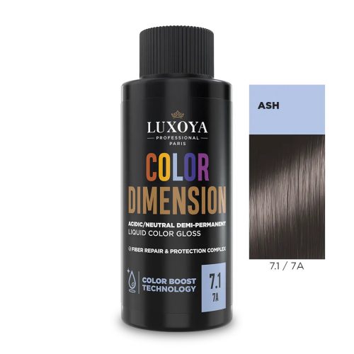 COLOR DIMENSION - Ápoló és ragyogást fokozó hajszínező 7.1/7A - 60 ml