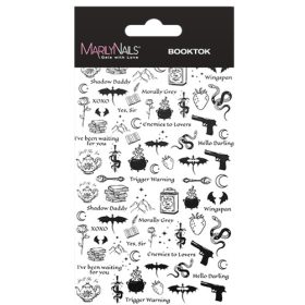 MN Vizes körömmatrica - Booktok