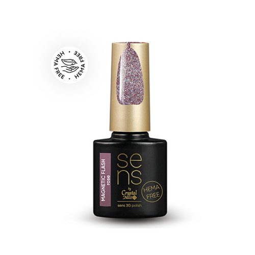 TPO FREE SENS HEMA FREE 3G polish - Magnetic Flash rose 4 ml 