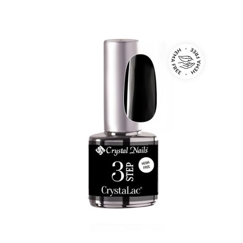 Crystal Nails TPO FREE 3 STEP HEMA Free CrystaLac - 222 (4 ml) - Black