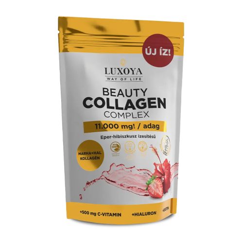 BEAUTY COLLAGEN COMPLEX 11.000 mg ÍZLETES KOLLAGÉN ITALPOR - Eper Hibiszkusz ízű - 300 g