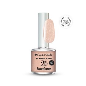   Crystal Nails 2S SmartGummy HEMA Free Rubber base gel - Nr8 Shimmer Peach 8ml TF