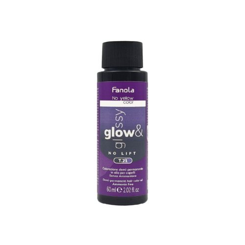 Fanola No Yellow Color Glow&Glossy Oil Toner 60 ml - T.21