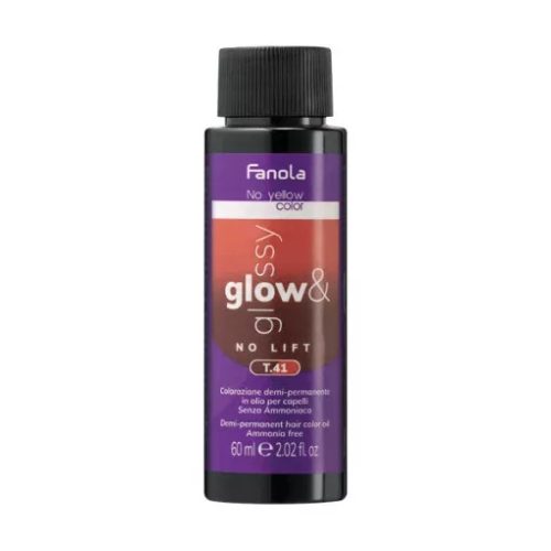 Fanola No Yellow Color Glow&Glossy Oil Toner 60 ml - T.41
