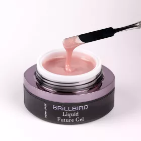 Brillbird Liquid Future Polygel - Shimmer Rose 15ml TF