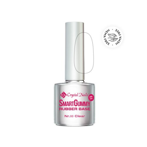 Crystal Nails 2S SmartGummy HEMA Free Rubber base gel - Nr.0 Clear 8ml