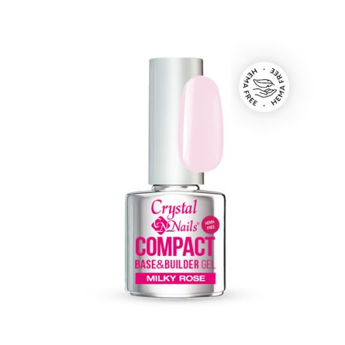 Crystal Nails Compact Base gel HEMA Free Milky rose - 4ml  TF