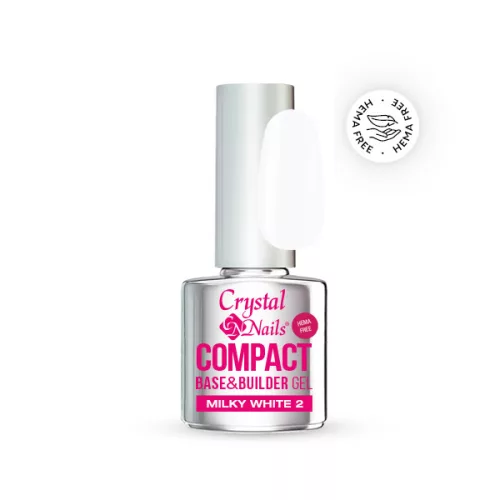 Crystal Nails Compact Base gel HEMA Free Milky white 2 - 13ml TF