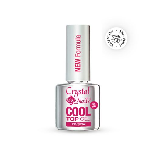 Crystal Nails Cool Top Gel HEMA Free Universal - New Formula 8ml TF
