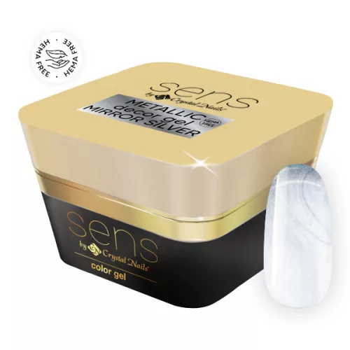 SENS HEMA Free METALLIC decor gel - Mirror silver 5ml TF