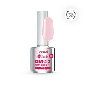   Crystal Nails Compact Pro HEMA Free Base Gel - Milky Pink 13ml TF