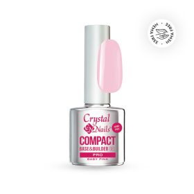   Crystal Nails Compact Pro HEMA Free Base Gel - Baby Pink 13ml TF