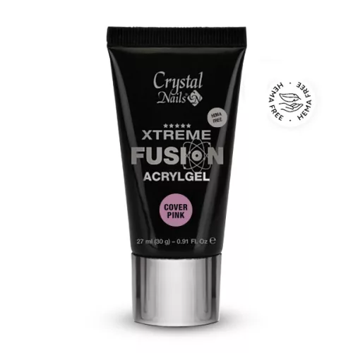 Crystal Nails Xtreme Fusion HEMA Free AcrylGel Cover Pink - 27ml (30g) TF