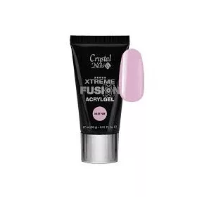   Crystal Nails Xtreme Fusion HEMA Free AcrylGel Milky Rose - 27ml (30g) TF
