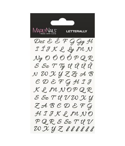 MN Vizes körömmatrica - Letterally