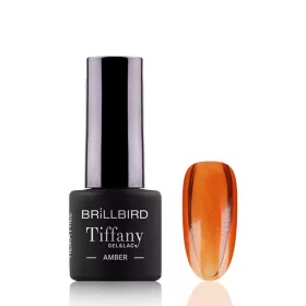   Brillbird TPO FREE TIFFANY ÜVEGHATÁSÚ GÉL LAKK - Amber - 4ml