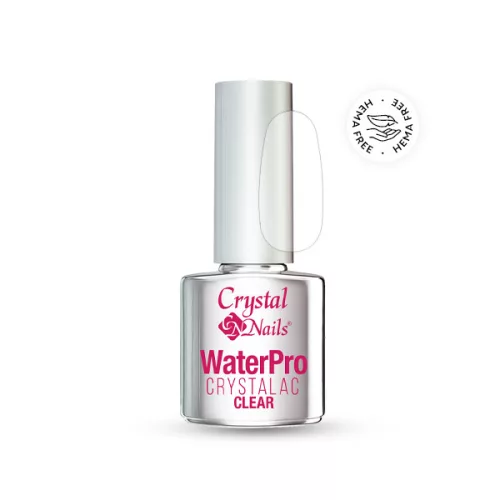 Crystal Nails HEMA Free WaterPro CrystaLac 4ml - CLEAR TF