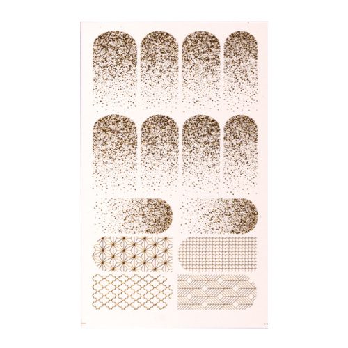 Brillbird Vizes körömmatrica - Golden Hour