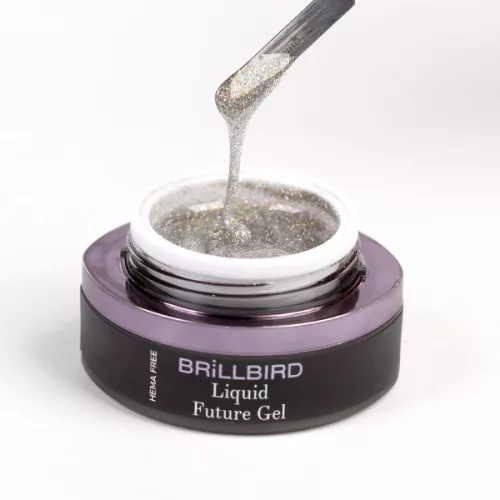 Brillbird Liquid Future Polygel - Silver 15ml TF