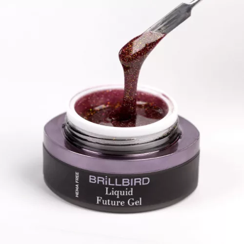 Brillbird Liquid Future Polygel - Burgundy 15ml TF