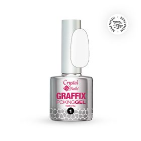 Crystal Nails Graffix Poking Gel - 01 White 4ml TF