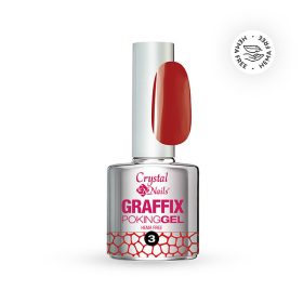 Crystal Nails Graffix Poking Gel - 03 Red 4ml TF