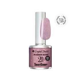   Crystal Nails TPO FREE 2S SmartGummy HEMA Free Rubber base gel - Nr06 Shimmer rose 8ml