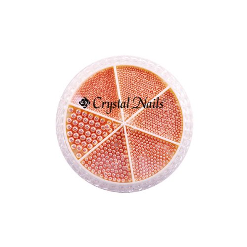 Crystal Nails Metál Körömgyöngy készlet - Rosegold
