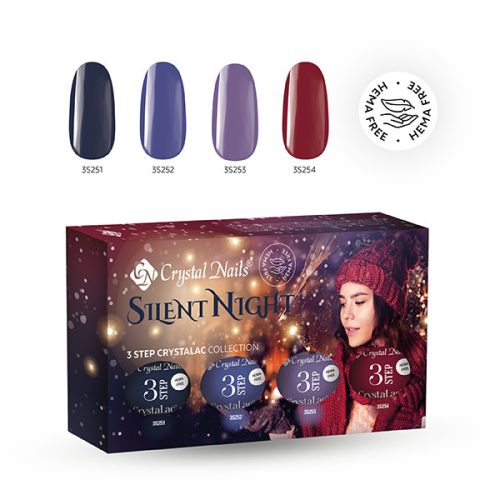 Crystal Nails TPO FREE 3 STEP HEMA Free Kit Silent Night 2025 (4x4ml)